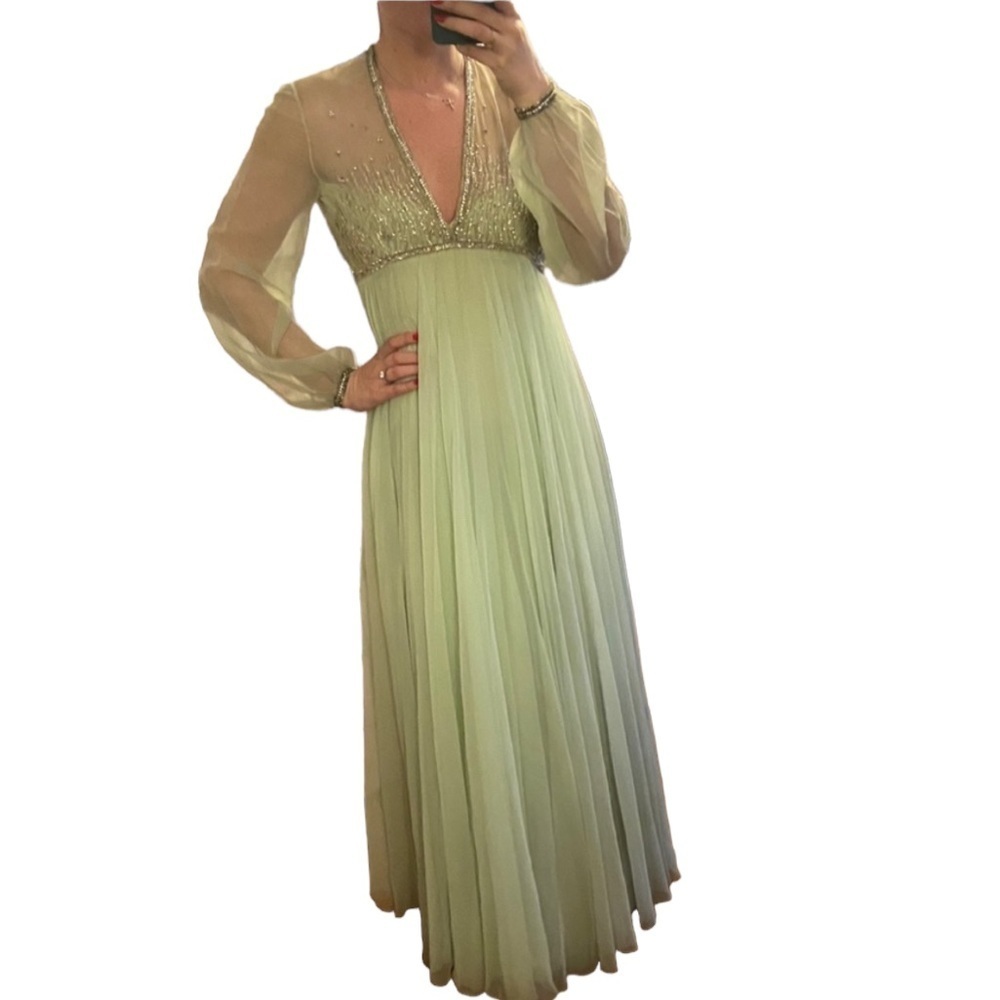 Jovani Light Green Gown